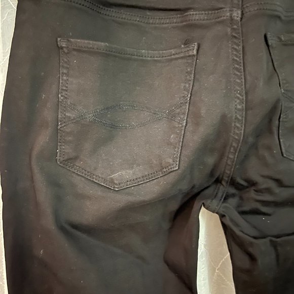 distressed black Abercrombie and Fitch skinny jeans  size 28 - Picture 5 of 7